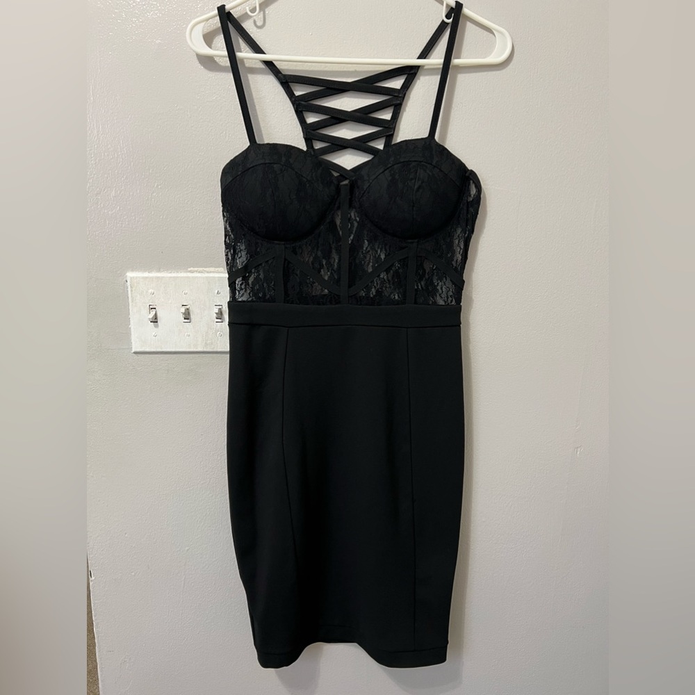 FashionNova Black Bodycon Dress